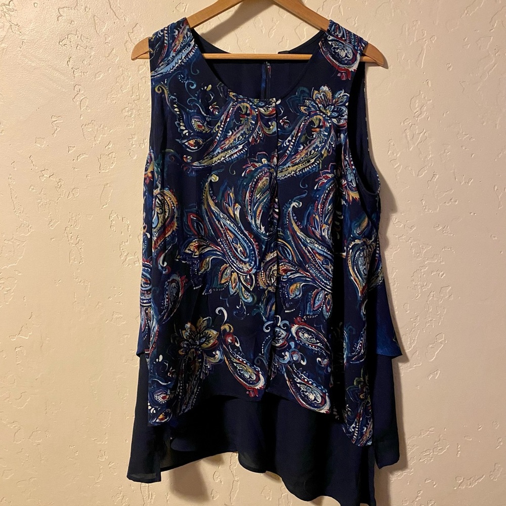 Melissa McCarthy Seven7 Layered Tank Shell plus